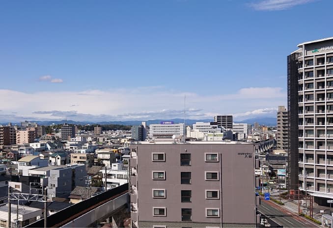 天気のいい日は浜松の街並みを 見渡せます